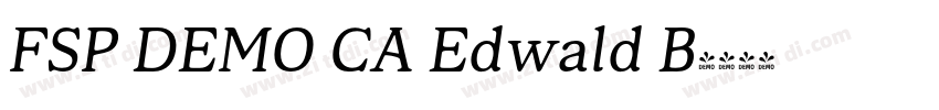 FSP DEMO CA Edwald B字体转换